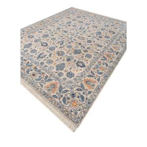 Tapis en laine noué à la main Gulnar Ivory Spr-1507(Micv) - Grand tapis rectangulaire à motifs floraux pour la décoration de la maison, du salon et du couloir - Product Image 2