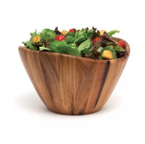 Mayorista Fabricación al por mayor Cuenco de madera de acacia para servir para ensalada Cuenco para mezclar frutas personalizado hecho en Vietnam - Product Image 5