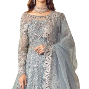 Ropa de fiesta de boda india paquistaní, vestidos de mujer recién llegados, vestidos de novia bordados de diseñador paquistaní, vestido de noche modesto - Product Image 2