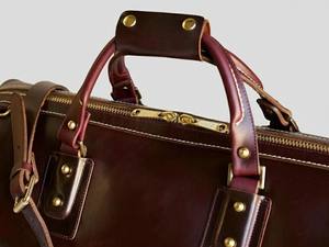 Sac de voyage en cuir véritable pour homme, vintage, week-end, sport, nuit, bagage à main, brun vieilli, grand, luxe, polyester - Product Image 6