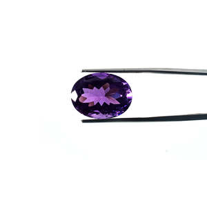 Ametyste naturelle du Brésil 18,35 carats, cristal de quartz ovale, pierre précieuse de qualité supérieure, polie, transparente, taille personnalisable, certifiée IGI - Product Image 2