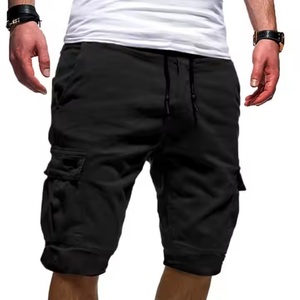 Short Cargo utilitaire style sportif pour homme 3D 6 poches demi coton demi RTS solide respirant élastique taille moyenne lavé 100% coton - Product Image 5
