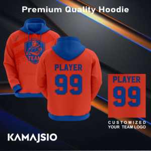 Red <b>Navy</b> Full Sleeve Team Hood with <b>Fleece</b> 100% Cotton Slim Fit Sublimation Print Breathable Full Customised Hood - Product Image 6