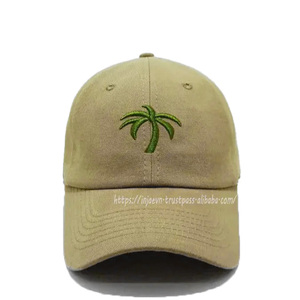 Chapeaux de papa classiques non structurés avec bord incurvé 6 panneaux tissu de coton Logo personnalisé 2D broderie Style sportif couvre-chef en gros - Product Image 1