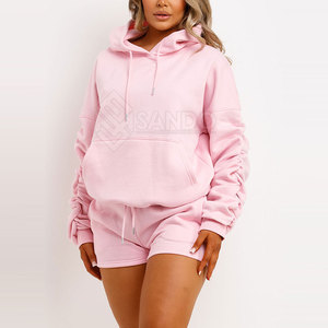 Gran oferta, conjunto de Sudadera con capucha de patrón sólido informal para mujer, Tops de invierno de Material suave de alta calidad con ropa de calle de bajo precio - Product Image 5