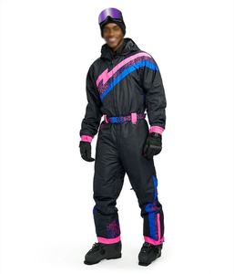 2026 New Arrival Retro <b>Snow</b> Ski <b>Suit</b> Snowboard Jacket Jumpsuit One Piece Zipper Breathable Unisex Winter Fast Shipping - Product Image 4