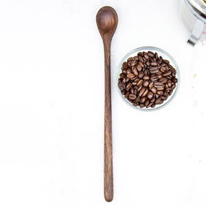 Cuchara de madera de acacia cucharas de madera multiusos con mango largo utensilios de cocina naturales de Vietnam - Product Image 2