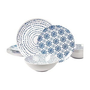 2024 nouveau Design assiettes cassables et tasse bol or jante luxe 32 pièces blanc nouveau os chine ensemble de vaisselle avec tasse - Product Image 2