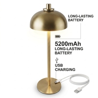 Lampe de table LED sans fil en gros, à intensité tactile, rechargeable sans fil, idéale pour mariages et restaurants