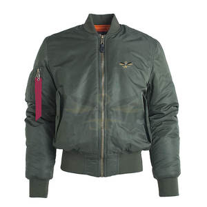 Blouson d'aviateur imperméable en nylon et polyester vendu en gros Blouson d'aviateur nouveau design avec logo personnalisé Blousons d'aviateur pour hommes - Product Image 1