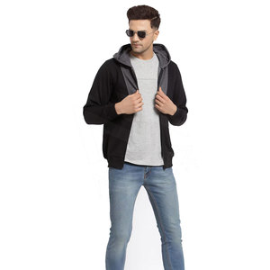 Sweat à capuche léger en coton et polyester vierge personnalisé pour hommes Street Wear OEM Logo Custom Casual Hoodies - Product Image 2