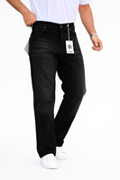 Jeans de Hombre Slim Fit Rectos, Ecológicos, Vintage, Casuales, Elásticos, de Cintura Media, Desgastados, de Mezclilla Ligera y Suave