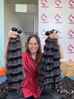 Mèches de cheveux naturels bouclés vietnamiens 100% naturels, cuticules alignées, vente en gros, cheveux vierges bruts, trame de peau, Remy 9A, 10"-50"