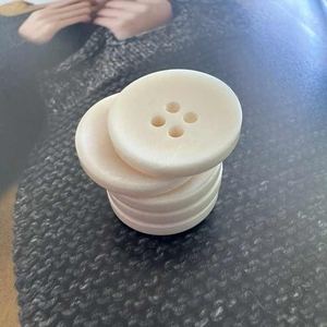 Boutons en os et corne naturels avec perles élégantes Décorations écologiques pour vêtements de manteaux en jean - Product Image 6