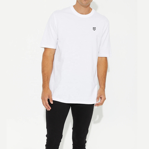 T-shirt blanc décontracté pour homme 100% coton et polyester Oversize Drop Shoulder Plain Blank Design - Product Image 2