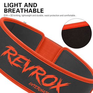 เข็มขัดเวลโครแบบปรับได้สำหรับยกน้ำหนัก  พร้อมแผ่นรองหลังนีโอพรีน  อุปกรณ์ฟิตเนสสำหรับออกกำลังกาย  บริการ OEM, ODM - Product Image 3