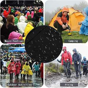 Imperméables en toile respirante légère pour femmes imperméables coupe-vent à capuche vestes coupe-vent avec poches réglables - Product Image 4