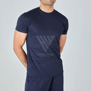 Camiseta Deportiva de Alta Calidad 100% Poliéster para Hombre, para Gimnasio, Correr al Aire Libre, Transpirable, Cómoda, Ajustada - Product Image 2