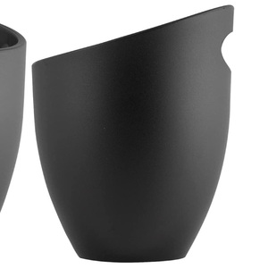 Secchiello per il ghiaccio Made in Italy dal Design esclusivo in plastica acrilica nera con manico per HoReCa Party e Home - Product Image 3