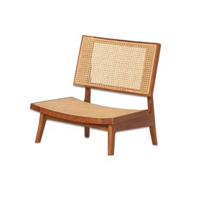 Modern Wooden Floor <b>Chair</b> Rattan Tatami Meditation Floor <b>Chair</b> with Backrest, Lazy <b>Reading</b> Seat for Living Room made in Vietnam - Product Image 5