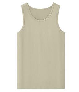 Camiseta Deportiva de Tirantes para Hombre, 100% Poliéster, con Logo Personalizado, Transpirable, de Secado Rápido, Informal, Lisa, sin Marca, Blanca - Product Image 2