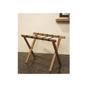 Portaequipajes de madera minimalista con diseño compacto, Ideal para habitaciones de huéspedes de apartamentos urbanos e interiores modernos y elegantes - Product Image 1