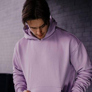 Sweat à capuche surdimensionné de luxe pour hommes poids lourd 300gsm haut thermique de haute qualité du Pakistan motif solide XL taille Streetwear - Product Image 5