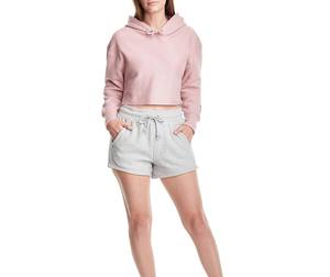 Wholesale Women's Winter Casual Cotton Polyester Cropped Hoodie Solid Pattern Custom Front <b>Waterproof</b> Windproof Tops Quality - Product Image 6