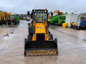 รถตักล้อยาง JCB 1CX มือสอง แบบมีหัวขุดดินด้านหลัง เครื่องยนต์ดีเซล รถตักขนาดเล็ก สีเหลือง อุปกรณ์ก่อสร้าง - Product Image 1