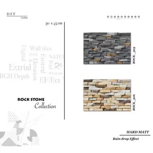 Vistaar 300x450mm 18x12 Satin Matte Embossed Wall Tiles 10mm Thick Digital Ceramic Elevation Building Outer Side Porcelain Tiles - Product Image 4