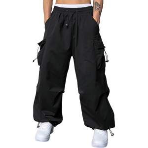 Pantalon cargo décontracté tendance pour homme 2026, coupe droite, ajustée, écologique, léger, 100% coton, poches personnalisables - Product Image 2