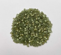 Lot de pierres précieuses en grenat démantoid naturel, taille ronde, 3 mm, grenat démantoid facetté de haute qualité pour la fabrication de bijoux
