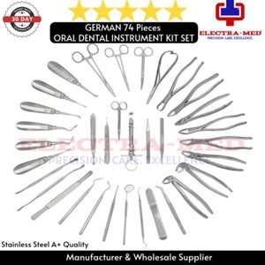 74 răng miệng phẫu thuật nha khoa chiết xuất thang máy kẹp cụ Kit Set Đức gr - Product Image 5