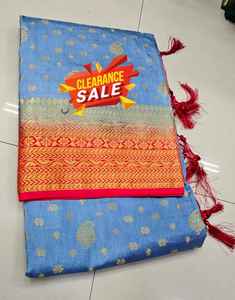 ผ้าไหมซิลค์นุ่มพิเศษแบบบาเนราซี ผสมผ้าไหมทัสซาร์แท้ คุณภาพสูงสำหรับผู้หญิง ผลิตในอินเดีย ไม่มีตัวอย่างให้ดู พร้อมส่ง มีสินค้าในสต็อก - Product Image 2