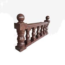 ราวบันไดหินอ่อนสีแดงลูกกรงหินหินอ่อนสำหรับตกแต่งบ้าน - Product Image 3