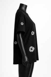 Camiseta Extra Grande con Estampado Floral Minimalista, de Secado Rápido y Transpirable, con Diseño de Logotipo Personalizado, Nueva Camiseta de Mujer de Alta Calidad - Product Image 4