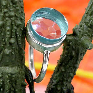 92.5 Sterling Silver Handmade Boho Style <b>Statement</b> <b>Ring</b> Multi Gemstones Natural Stone Cut Inlay Geometric Pattern Fine Righ - Product Image 1