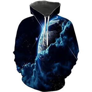 100% algodón lavado en blanco grueso calidad de lujo peso pesado ajuste de gran tamaño logotipo estampado personalizado sudaderas con capucha y sudaderas para hombres - Product Image 2