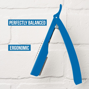 Mystique Rasoir droit professionnel Kit de rasoir droit ultra exposé avec 10 lames Premium 2mm exposées (Mystique) - Product Image 3