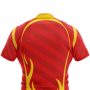 Polo de ropa de Golf de manga corta con estampado de patrón de diseño de poliéster 100%, camisetas de sublimación de Francia para hombres - Product Image 4