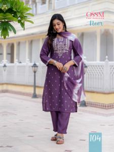 Vêtements indiens et pakistanais pour femmes Viscose Roman Soie Imprimé Tissu Coupe Droite Robe Kurtis avec Chinon Dupatta - Product Image 6