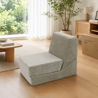 Sofá Cama Reclinable Convertible de Alta Densidad y Esponja Resiliente que Ahorra Espacio para Uso Doméstico y Hotelero