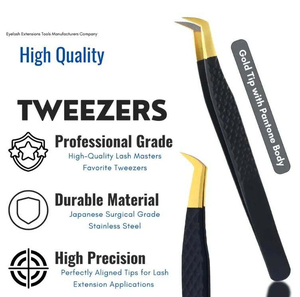 แหนบติดขนตาแบบแม่เหล็ก จัดเรียงขนตาได้อย่างเรียบเนียน มั่นคง เครื่องมือระดับมืออาชีพ ทำจากสแตนเลส ด้ามจับสบายมือ สำหรับต่อขนตาแบบโวลุ่ม ปลายแหลมคม - Product Image 3