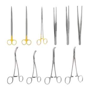 Kit de Cirugía Torácica de acero inoxidable, 10 Uds., uso médico veterinario, instrumentos quirúrgicos manuales - Product Image 6