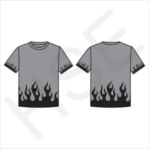 T-shirt unisexe au design de sapin, motif de flamme tendance, haut à manches courtes - Product Image 6