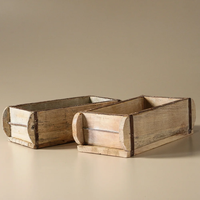 Moule à briques en argile vintage indien 20 mm, design rustique en bois, écologique, recyclable, fait main, décoration intérieure moderne Kamal