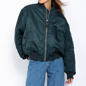 Premium Quality Customized Bomber Jackets B2B Supplier Personalized Satin Bomber Jackets for <b>Women</b> - Product Image 3