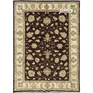 มือหนึ่งที่ผูกเชือก peshwar และ Khotan พรม5'8x7'1 Pes_Kho_49 - Product Image 1