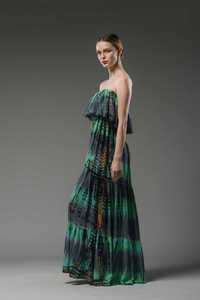 Autumn New Guinea Off Shoulder Dress Best Quality Sexy Maxi Dress for <b>Women</b> 2025 New Design Elegant Sleeveless Casual Dresses - Product Image 2