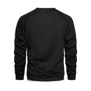 Automne mâle solide col rond sweat personnalisé sweats hommes Harajuku décontracté sweats à capuche pièces - Product Image 1